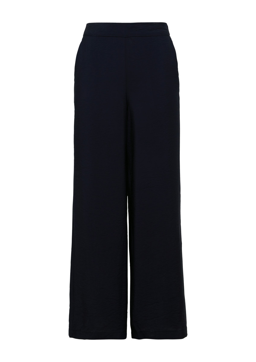 Wide-Leg-Hose blau