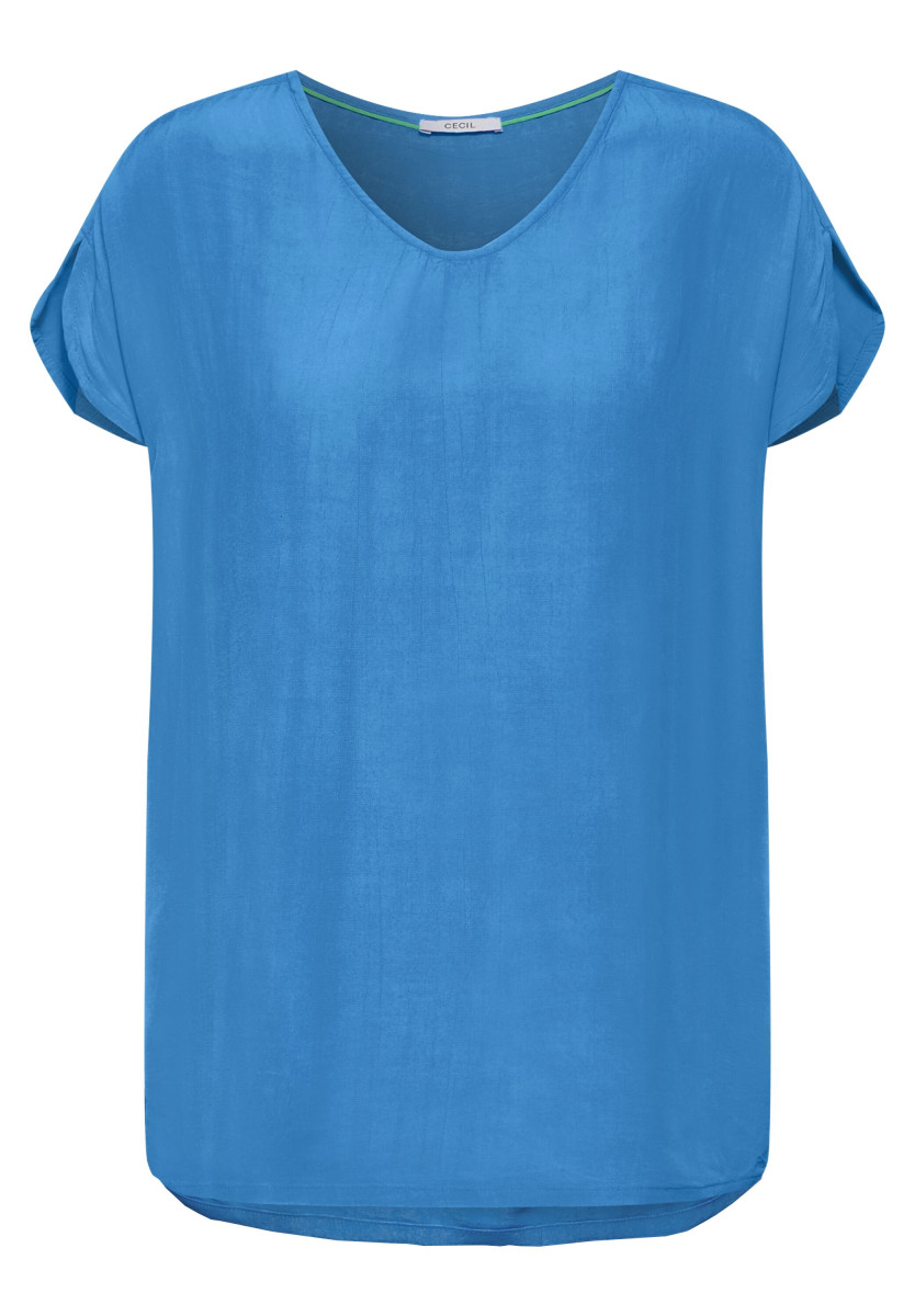 Luftige Viskose Bluse blau