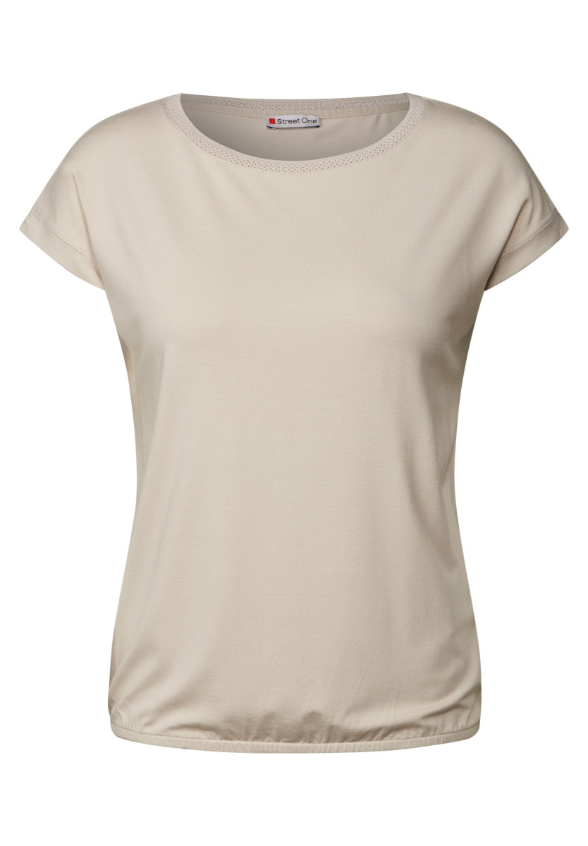 Shirt mit Dekortape sand