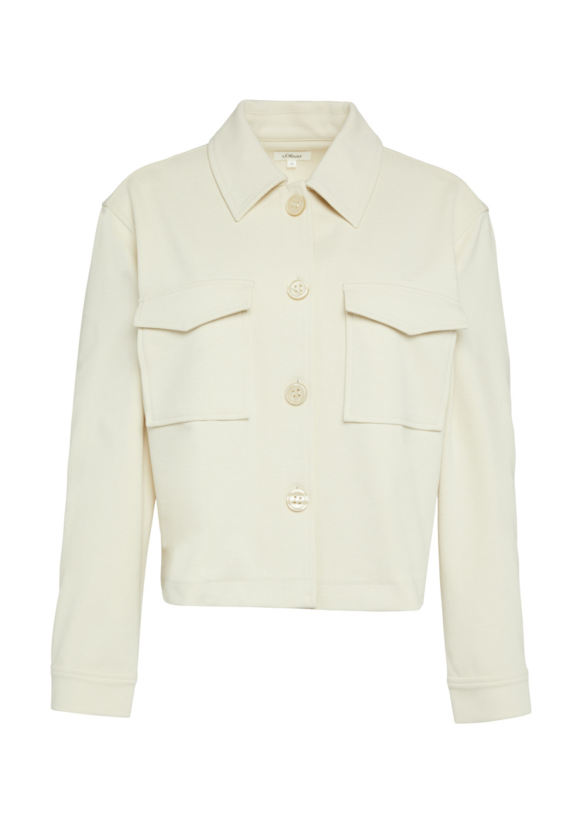 Jacke im Relaxed Fit weiß