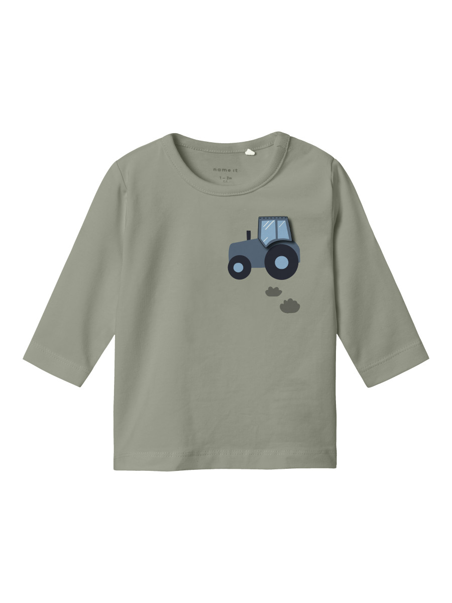 Langarmshirt oliv