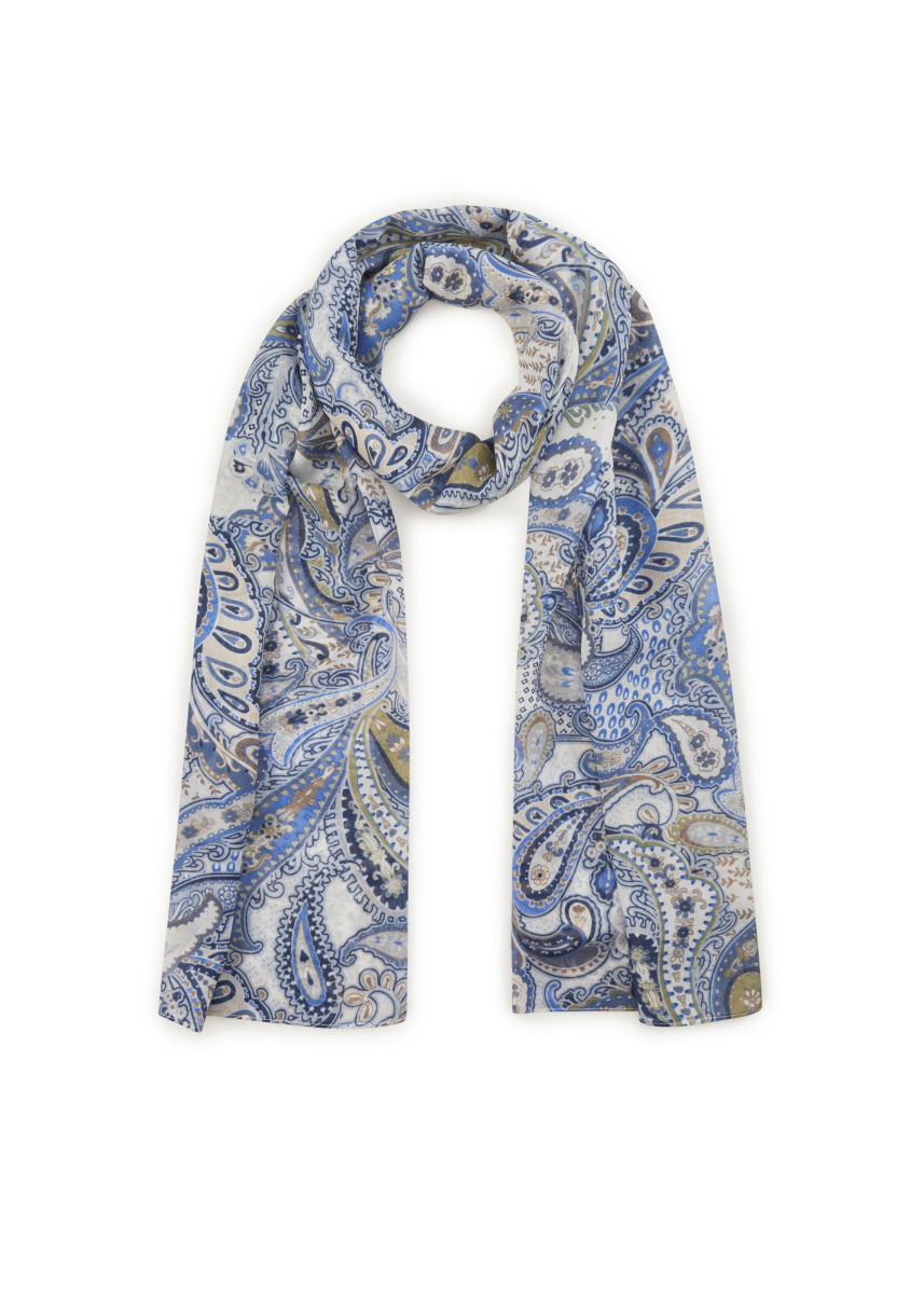 Schal aus Polyester blau