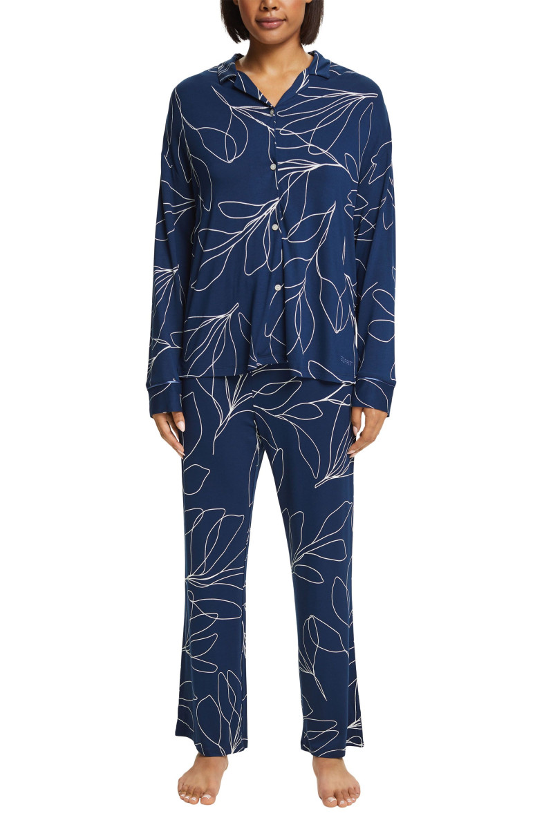 Jersey-Pyjama mit Print