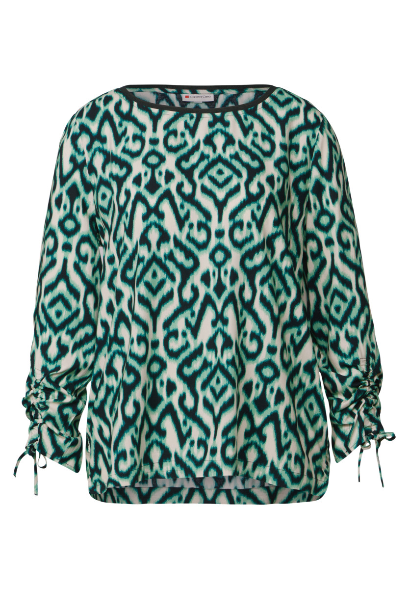 Bluse mit Raffung