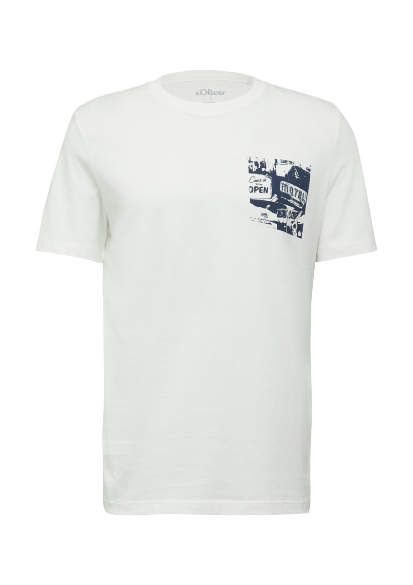 T-Shirt mit Artwork weiß