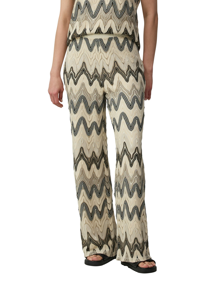 Wide-Leg-Hose aus Strickjersey
