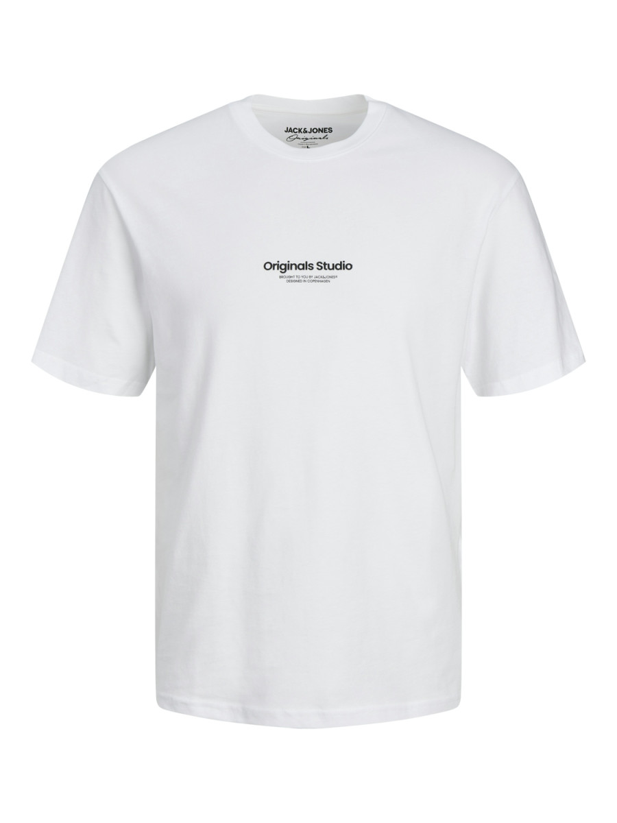 T-Shirt mit kleinem Print weiß