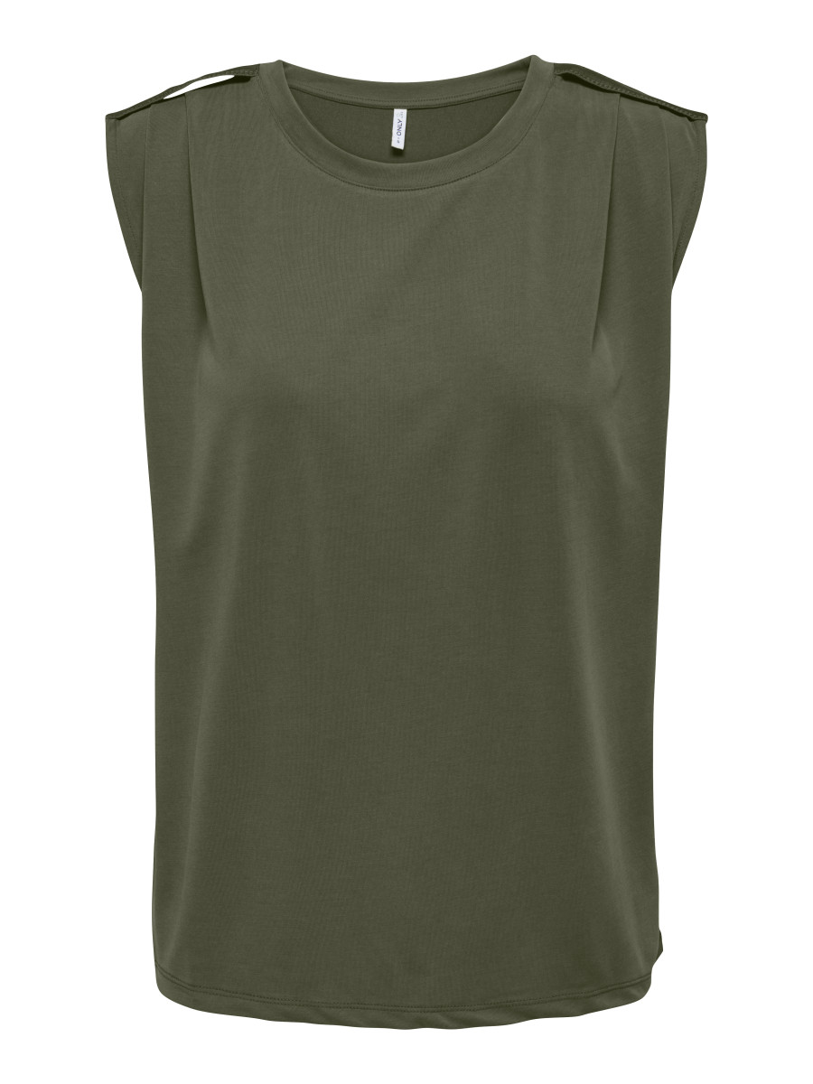 Satin-Top oliv