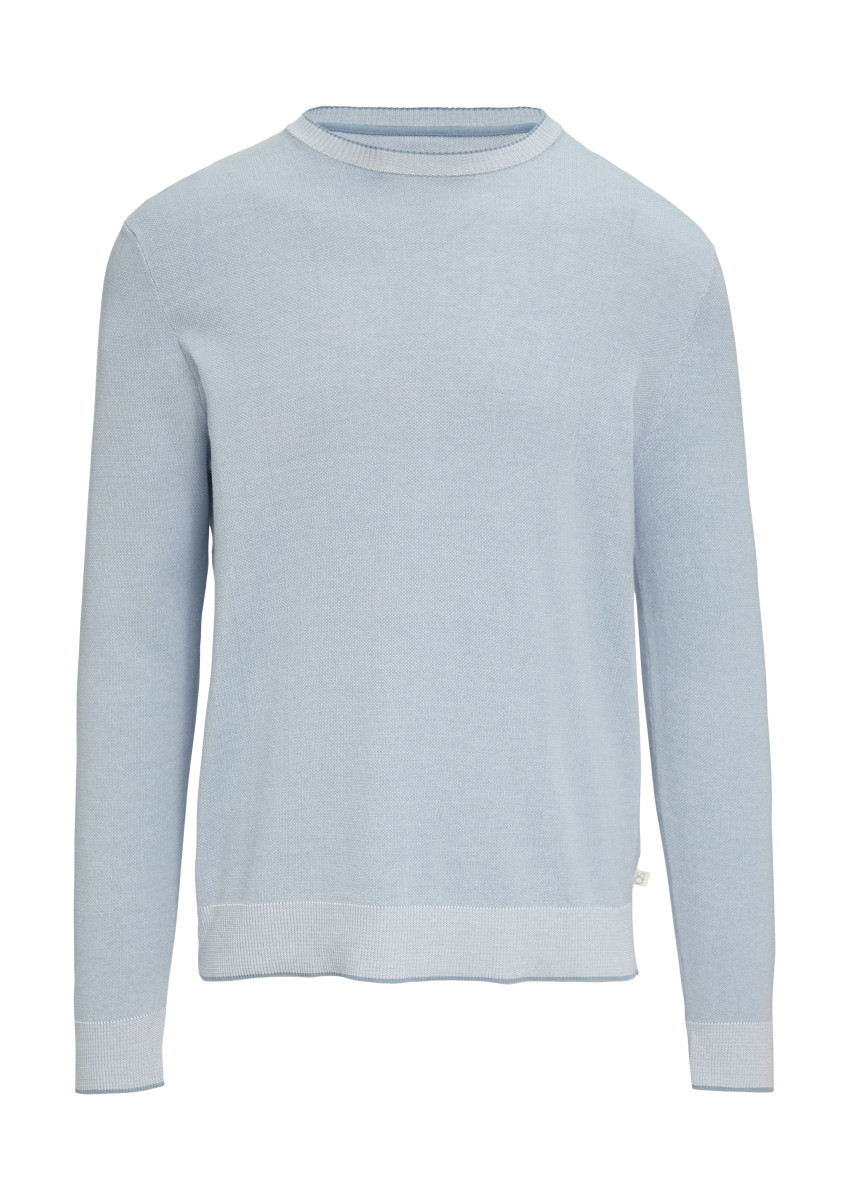 Strickpullover in Melange-Optik