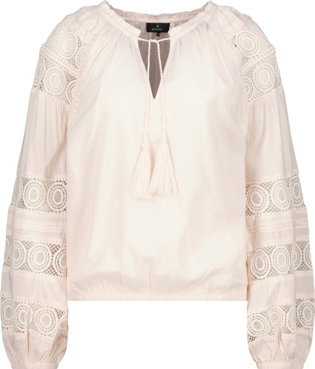 Bluse mit Spitzeneinsatz