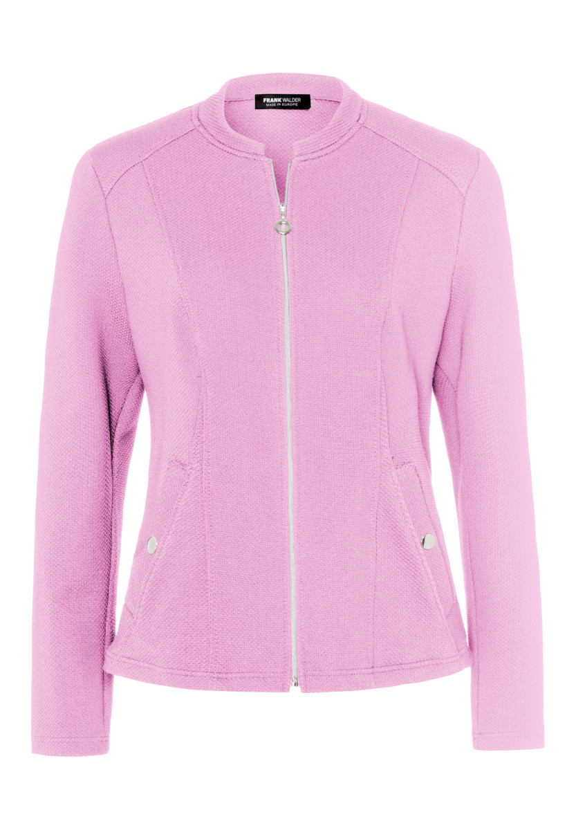 Jersey-Jacke pink