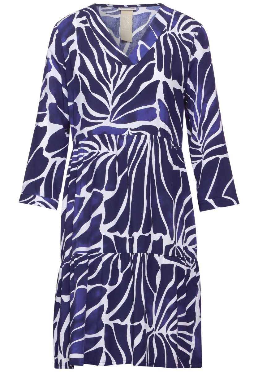 Tunika Kleid mit Print dunkelblau