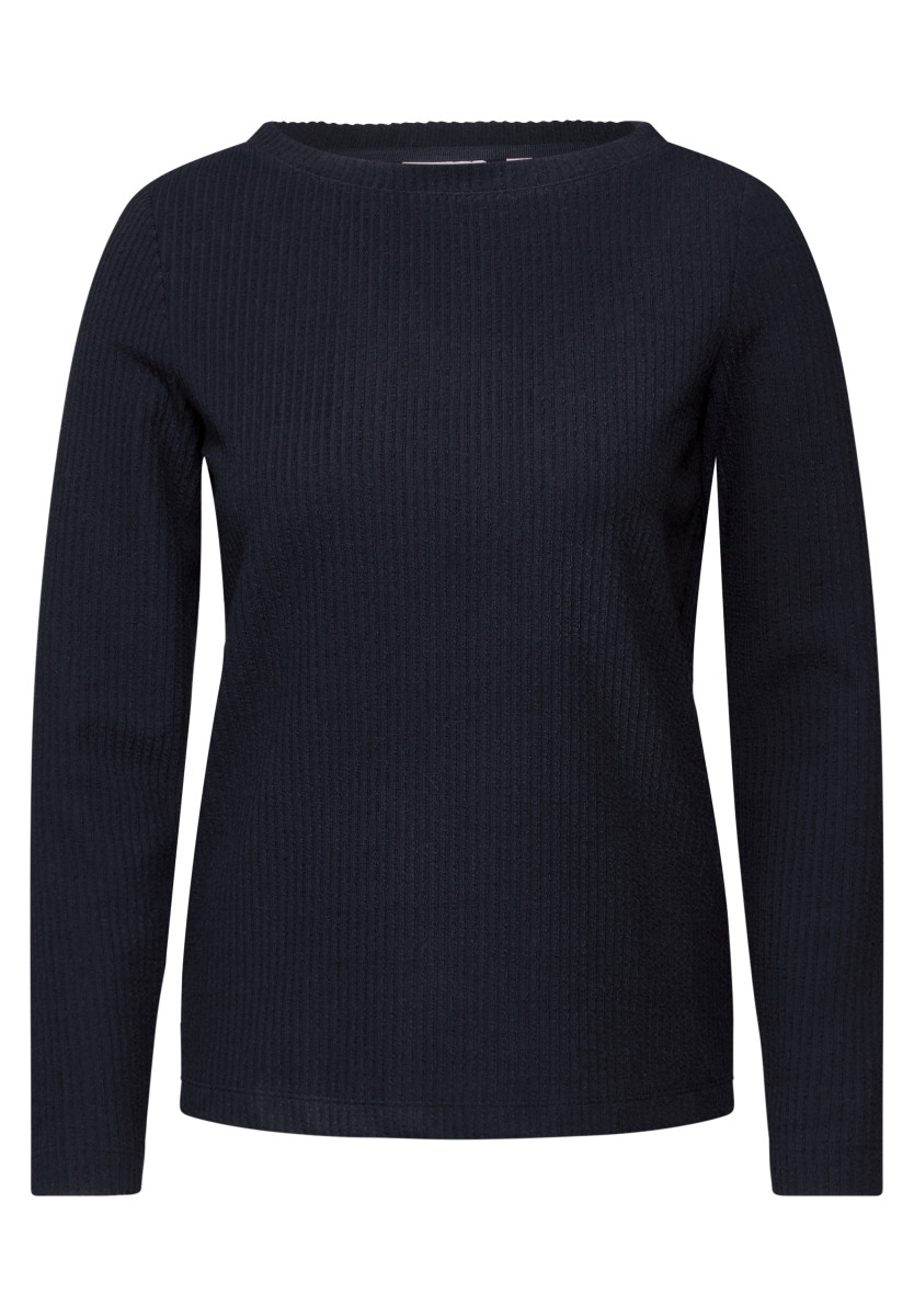 Strukturshirt blau