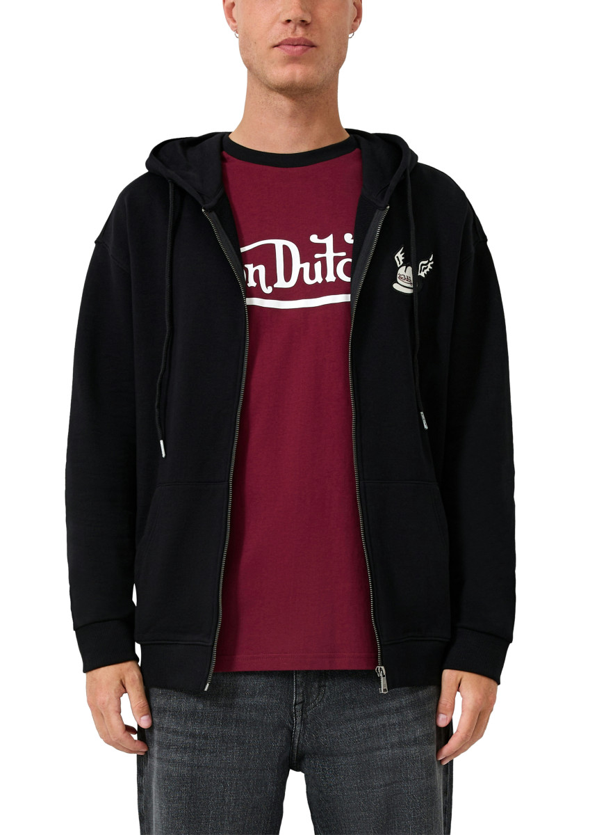 Sweatjacke mit Stickerei