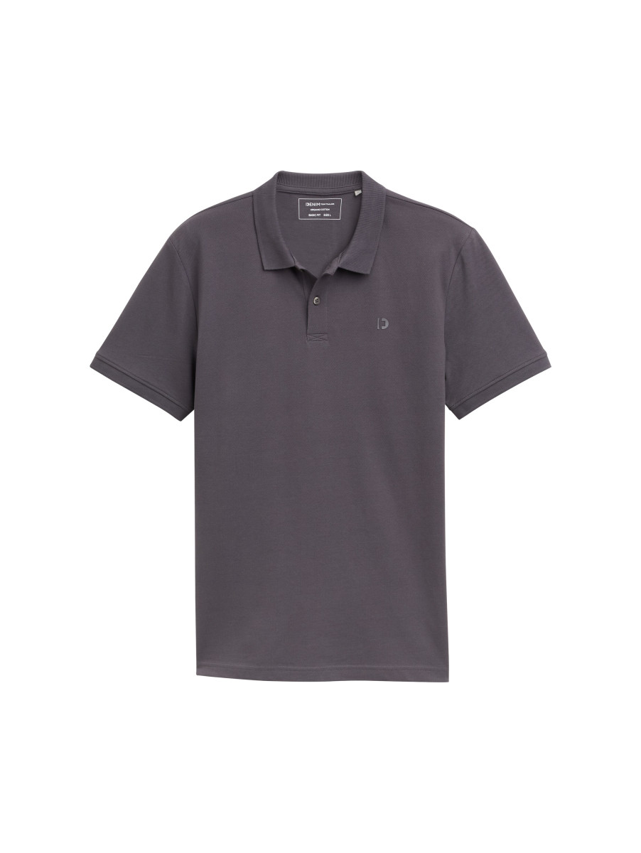 Piqué Poloshirt dunkelgrau