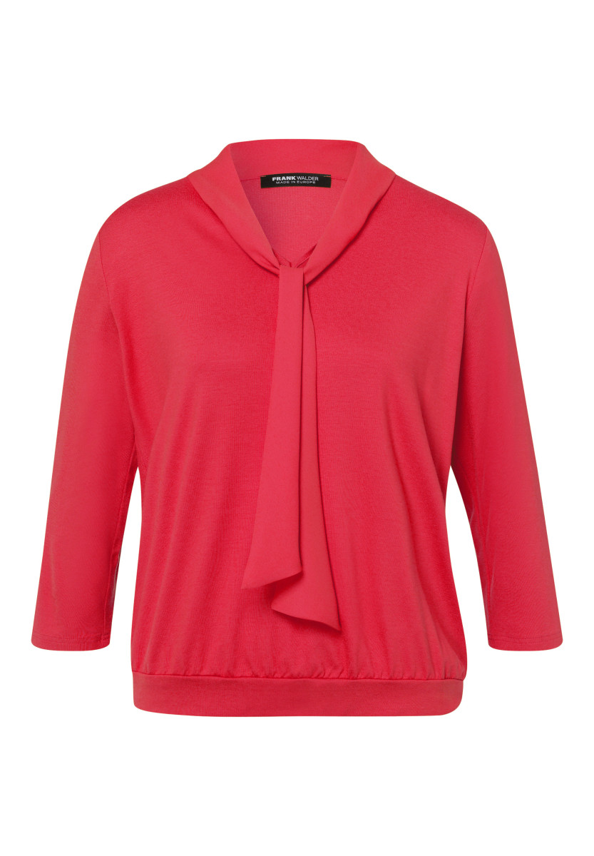 Shirt mit edler Schluppe rot