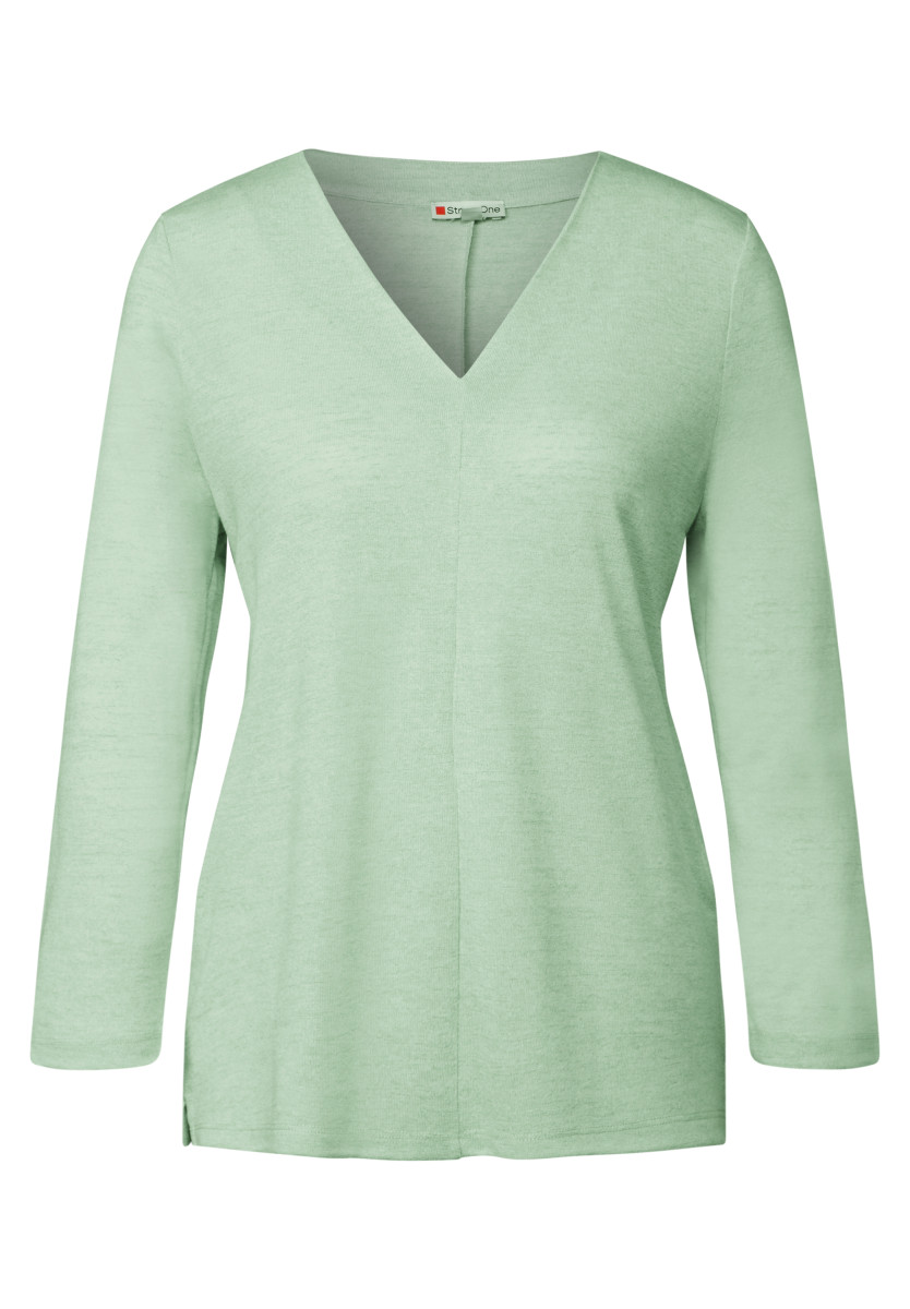 Leinen-Look Shirt mint