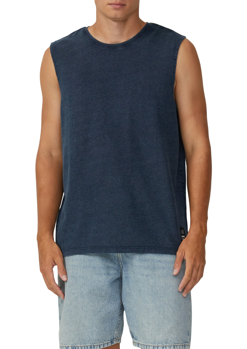 Tanktop aus Strukturjersey