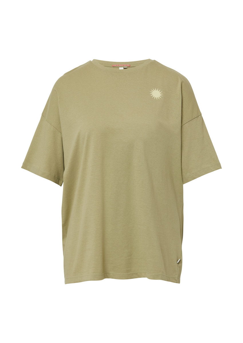 Baumwollshirt mit Rückenprint