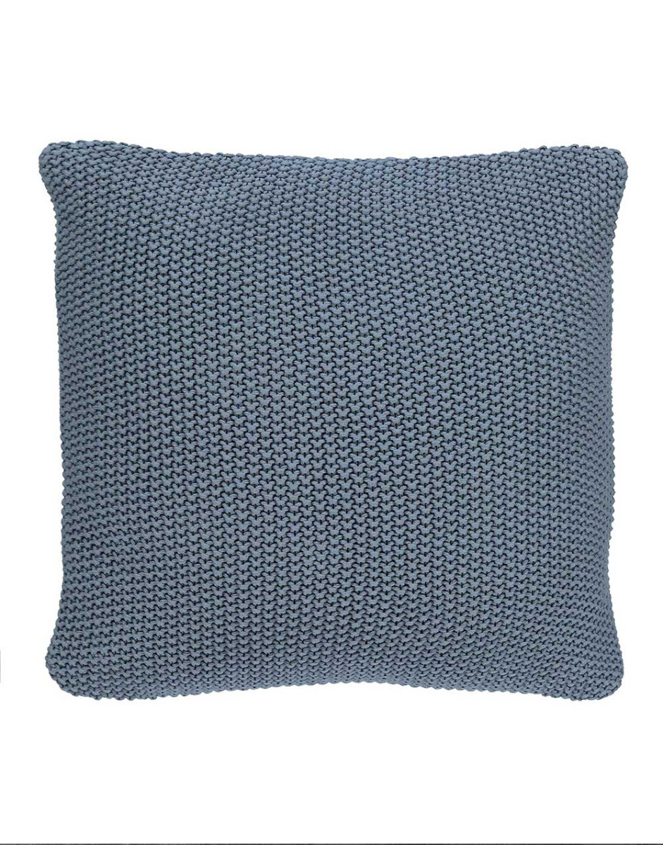 Kissen "Nordic knit" blau