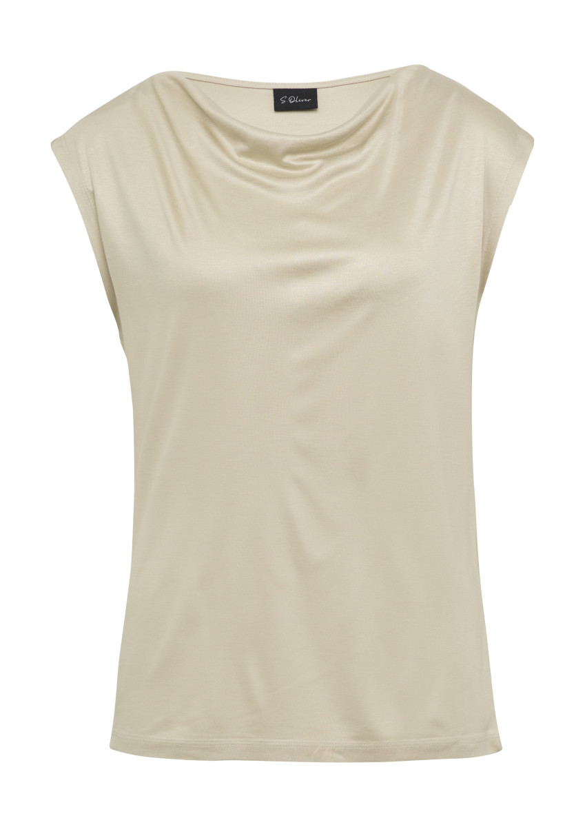 Shirt aus Viskose beige