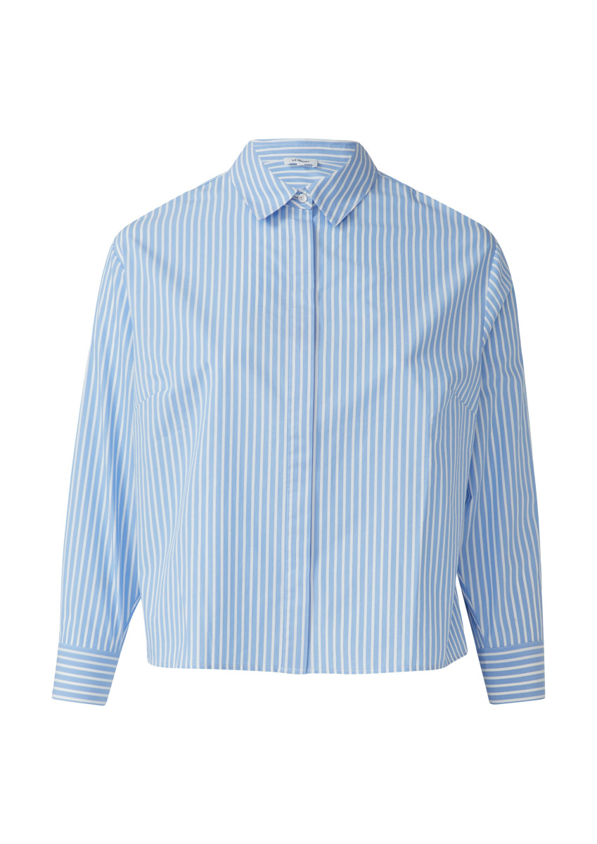 Gestreifte Popeline-Bluse