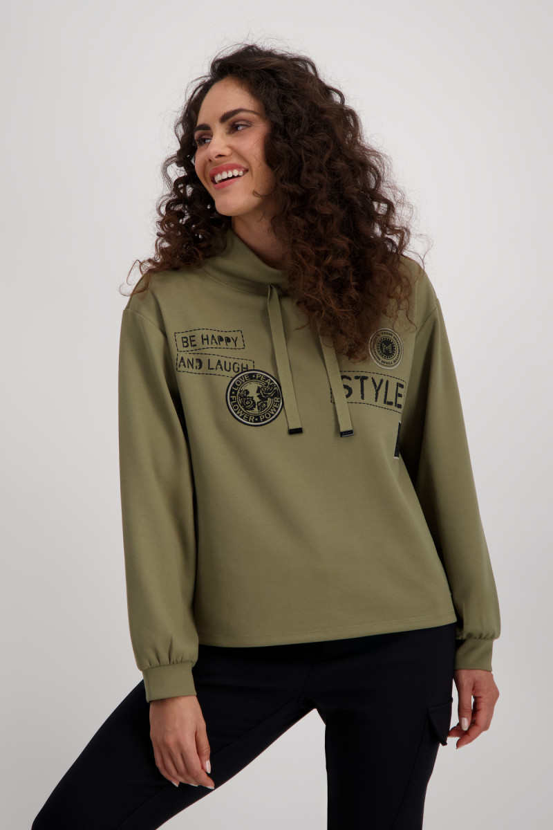 Sweatshirt mit Patches