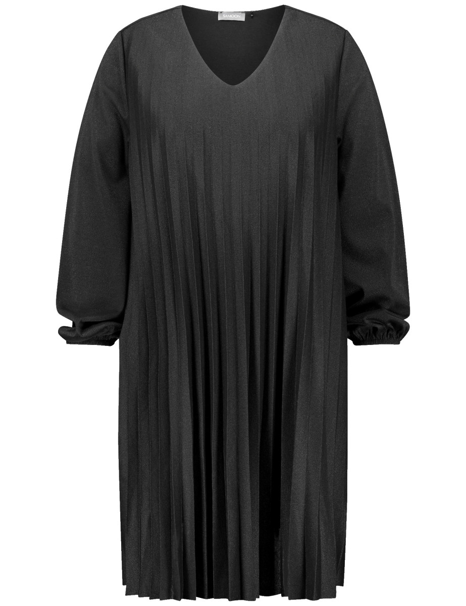 Plisseekleid in A-Linie
