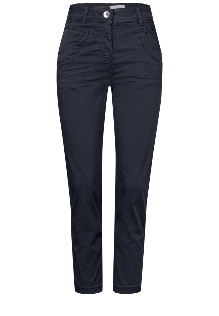 Hose im Casual Fit dunkelblau