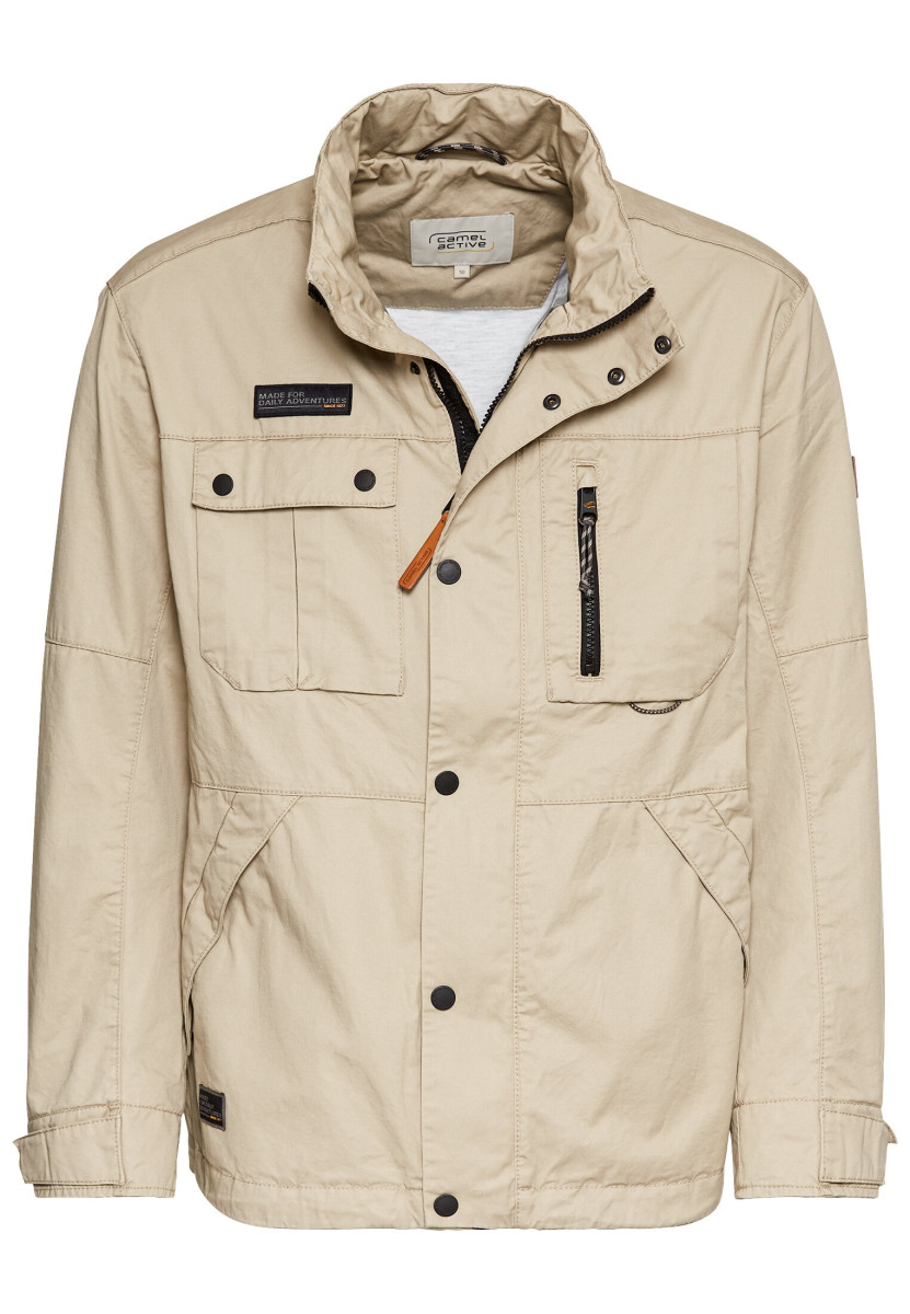 Blouson im Fieldjacket-Stil beige