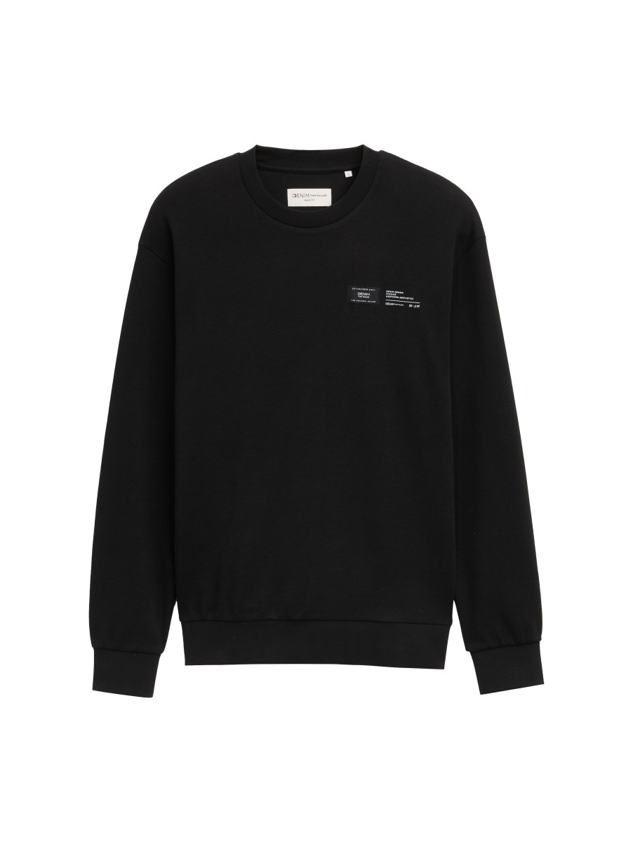 Sweatshirt mit Logo-Label