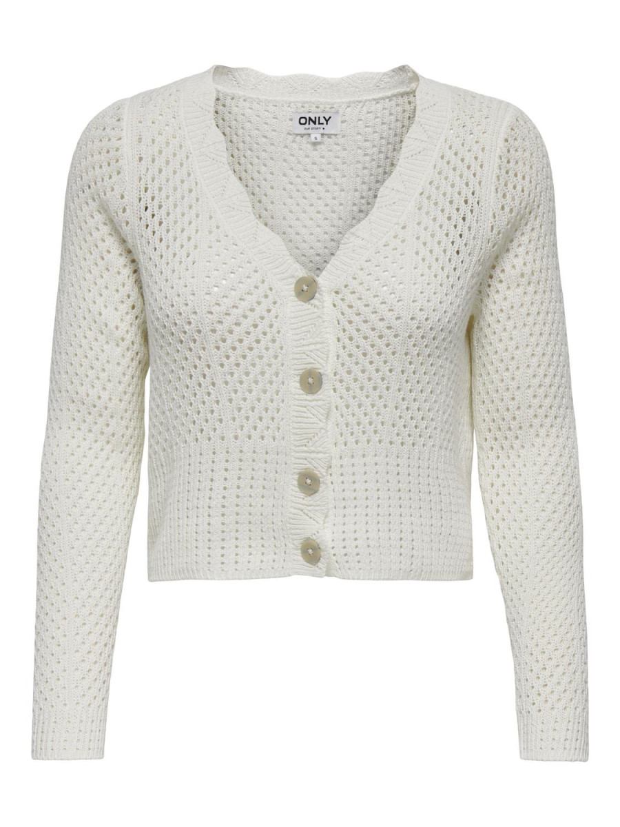 Strickjacke weiß