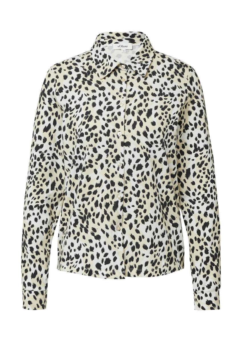 Elastische Jerseybluse beige