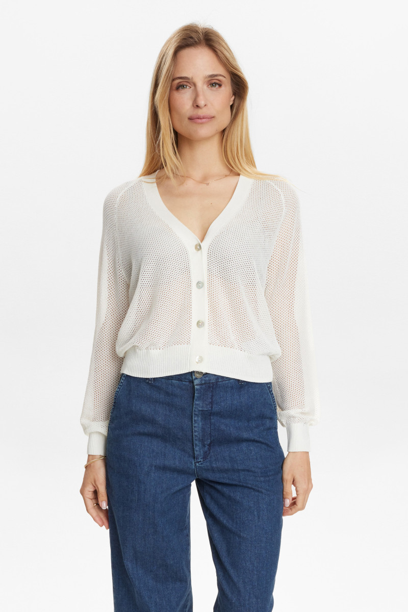 Cardigan "Numonis" hellgrau