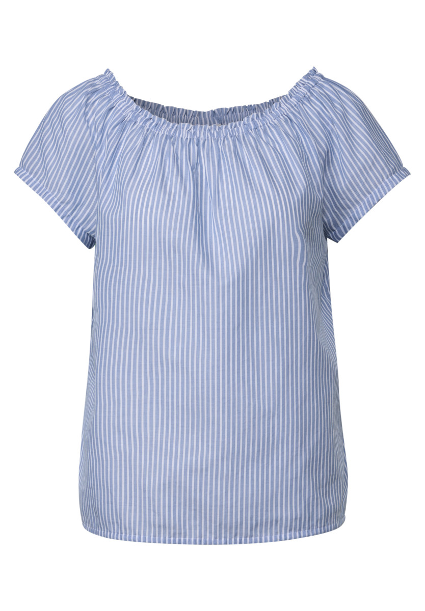 Gestreifte Baumwoll-Bluse