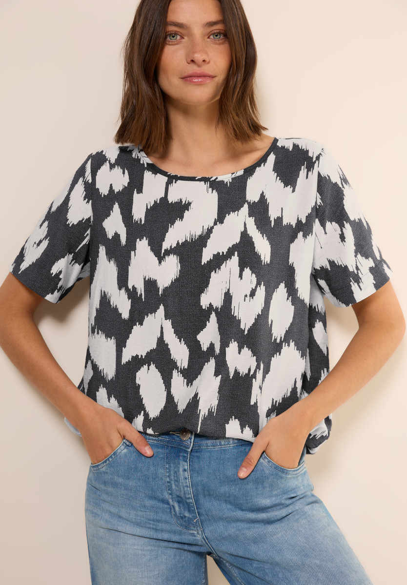 Gemusterte Bluse