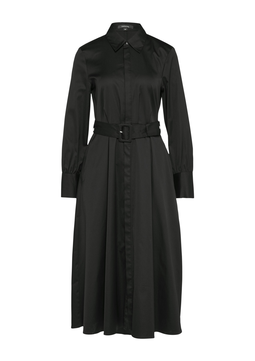 Midikleid aus Popeline