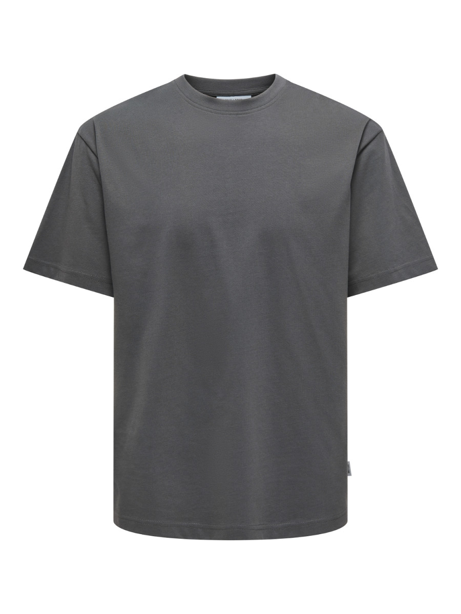 Basic T-Shirt "Relaxed Fit" dunkelgrau