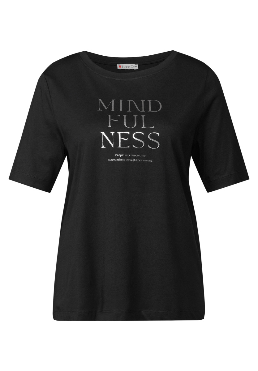 Softes Shirt mit Wording schwarz