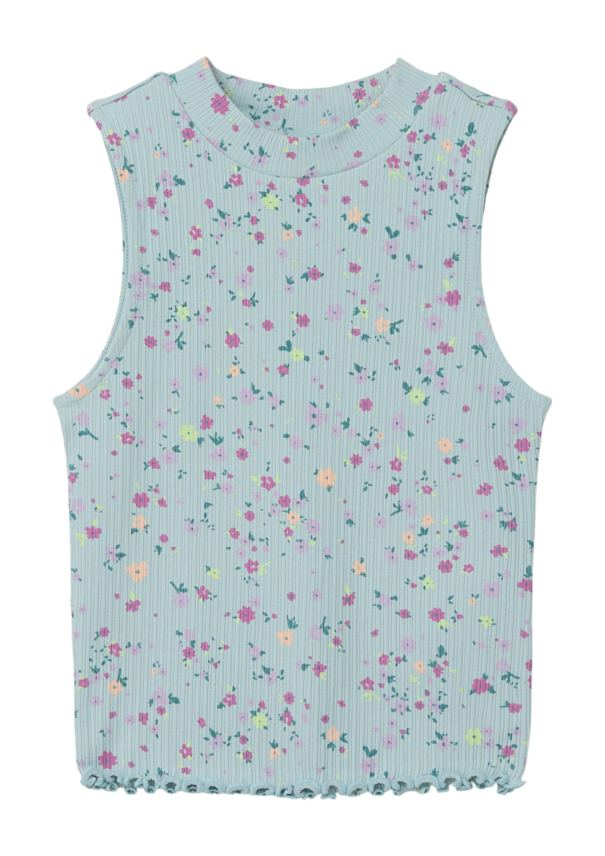 Shirt mit All-over-Print hellblau