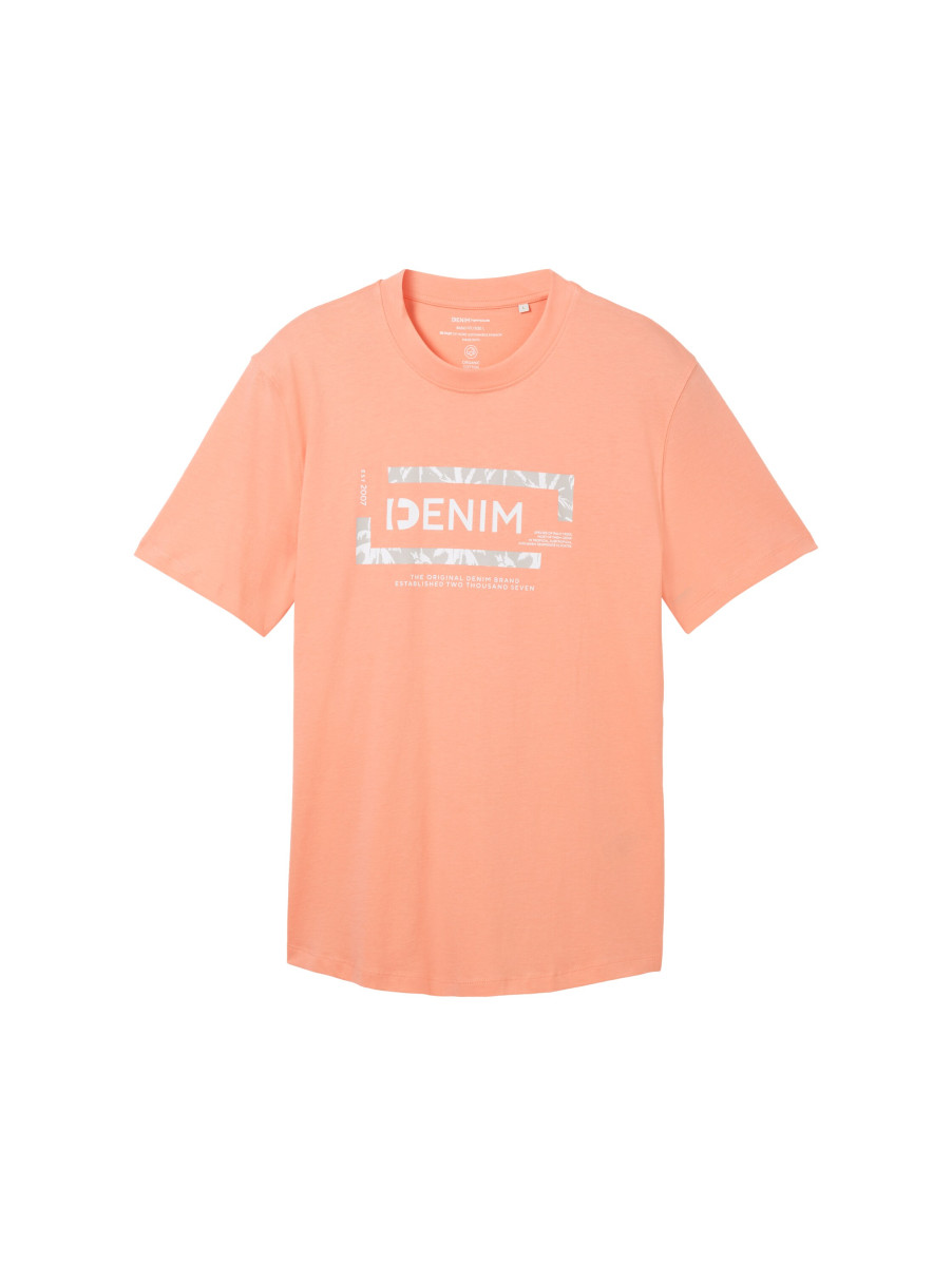 T-Shirt mit Bio-Baumwolle orange