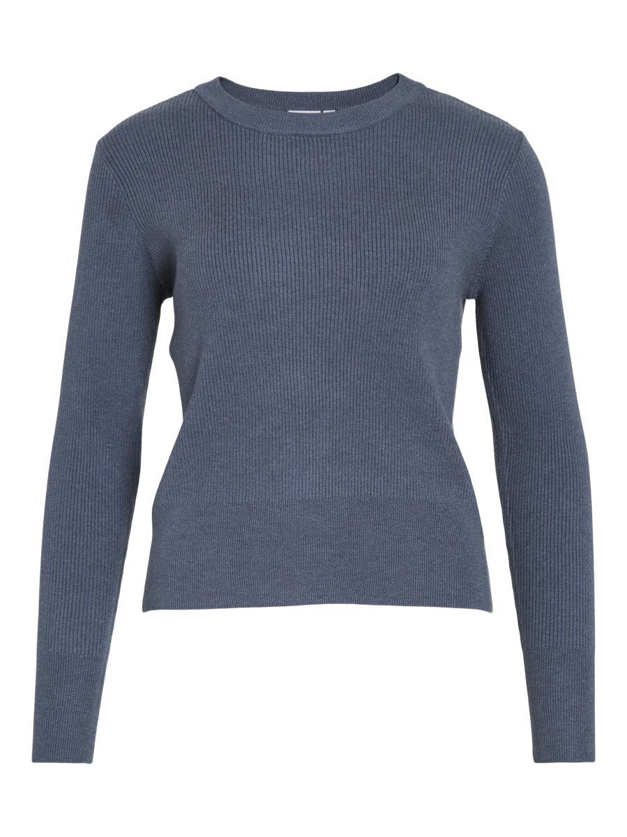 Gerippter Strickpullover
