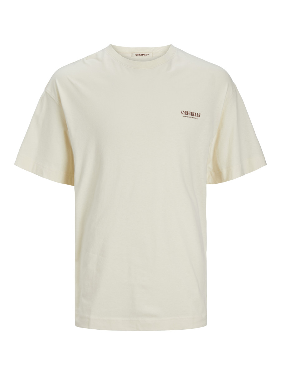 T-Shirt mit Rückenprint weiß