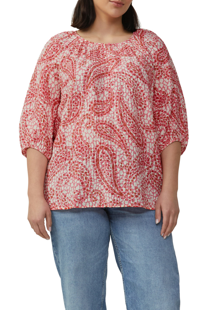 Strukturierte Relaxed-Fit-Bluse