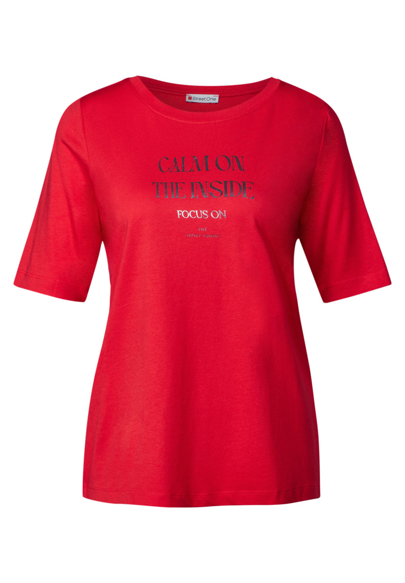 Softes Shirt mit Wording rot