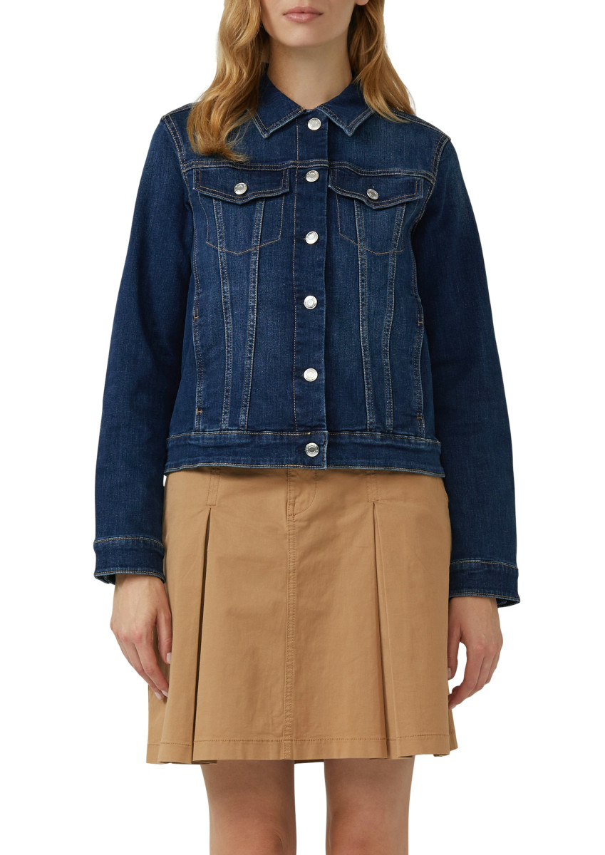Elastische Slim-Fit-Jeansjacke