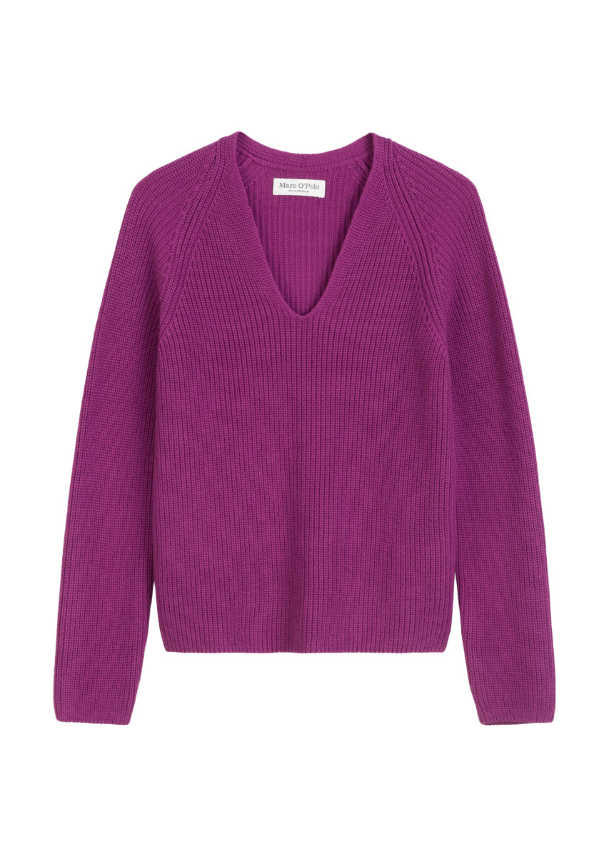 V-Neck-Strickpullove