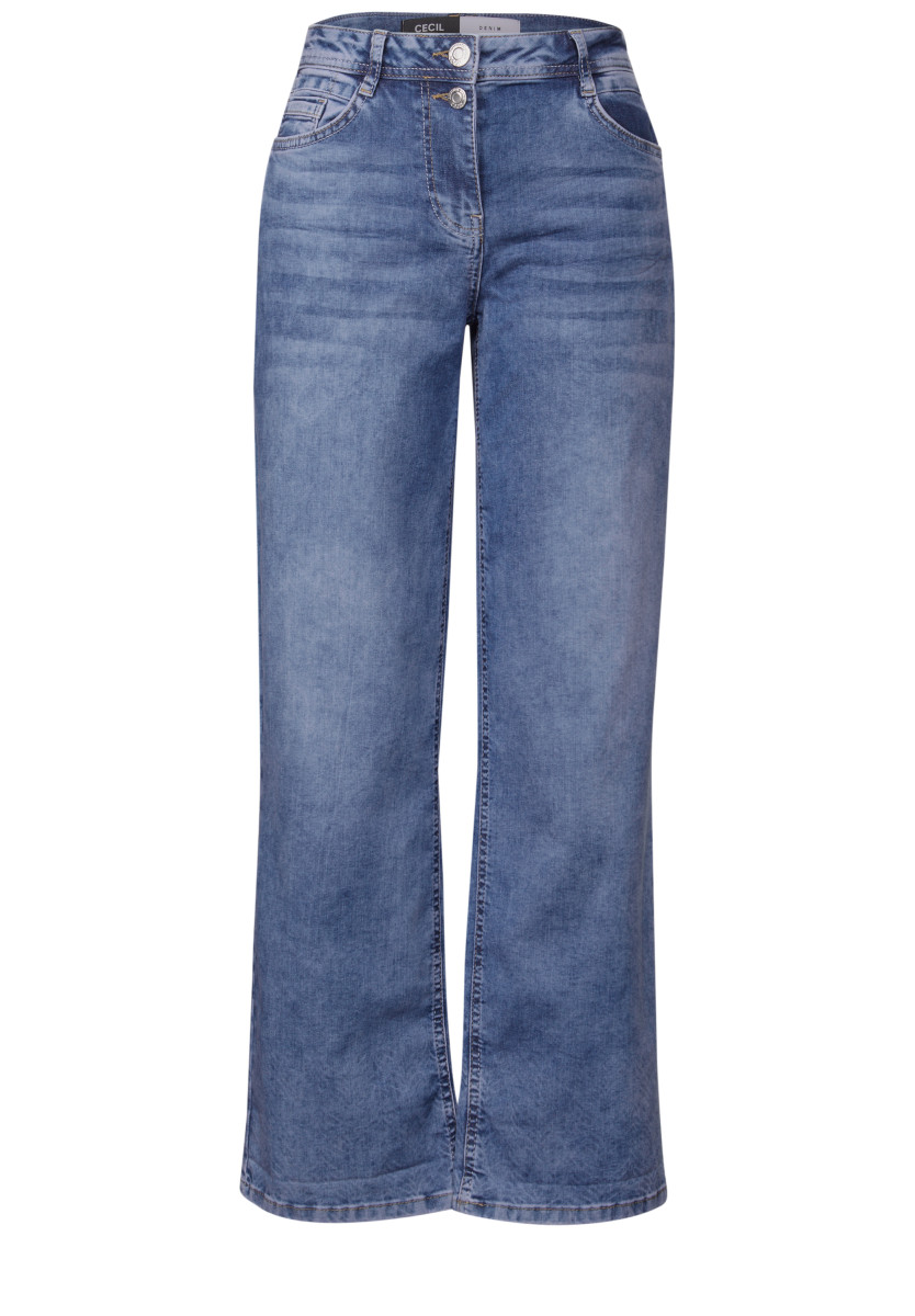 Wide Leg Jeans mit Turn-Up