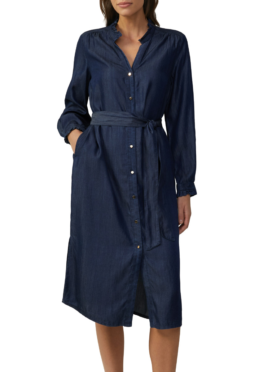 Relaxed-Fit-Midikleid aus Lycoell