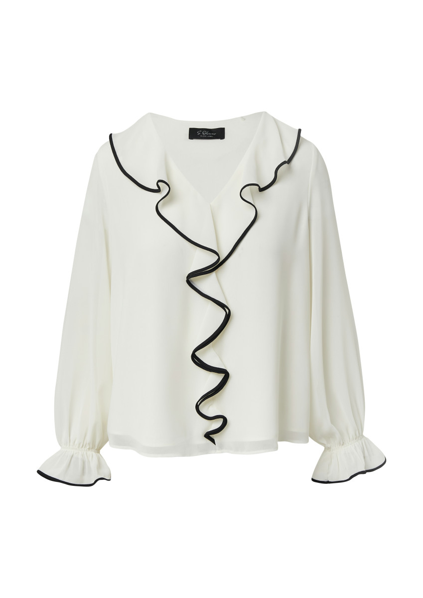 Bluse mit Volants